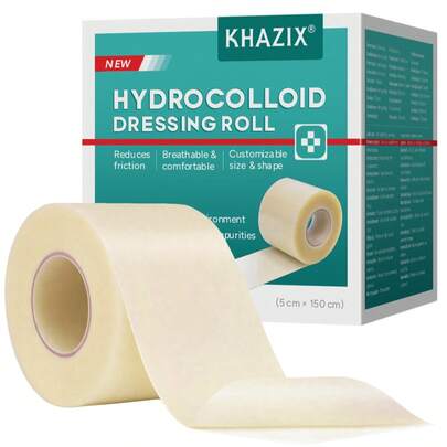 150*5cm Hydrogel Dressing, Scar Cover, Anti-Friction Patch, Artificial Skin Roll, Wound Care Dressing, Strong Absorbency, Trimmable, Multi-Functional Tape