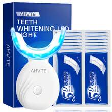 Teeth Whitening Accelerator, Teeth Whitening Care Tool, Wireless LED Teeth Whitening Light, 400mAh, Suitable For Home Use And Portable - Blue - View 9