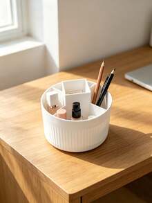 1/2 hộp đựng đồ trang điểm xoay, hộp đựng đồ gia dụng, hộp đựng mỹ phẩm, hộp đựng bút, kệ đựng đồ trang điểm. - Nhiều màu - Xem 10