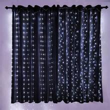 1pc USB Powered 8-Function LED Curtain Lights, Atmosphere Lights, Bedroom Hanging Lights, Birthday Wedding Party Indoor Window Wall Decor Lights (Remote Control Batteries Not Included) - USB Curtain Light - View 6