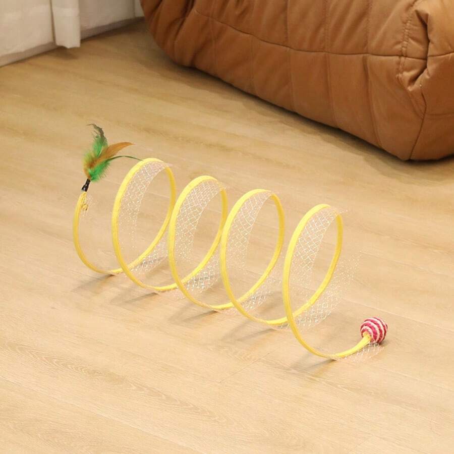 Nuevo túnel de gato con forma de S y pasaje plegable para que los gatos disfruten por sí solos - Multicolor - Ver 1