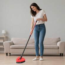 SuperAbound Upgraded Spin Mop Replacement Scrub Brush Heads Compatible With Ocedar EasyWring 1 Tank,Full Bristle Scrubber Replace Great For Kitchen, Bathroom, Pools,Deck Hard Floor Cleaning - ColorA - 查看 7