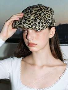 Uncommon Personalized American Retro Leopard Print Baseball Cap For Women, Unisex Street Fashion All-Match Cap With High-End Reverse Wearing - Multicolor - View 3