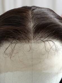 Peruca castanha encaracolada de 56 cm (22 polegadas) com faixa de cabelo, peruca frontal de renda 13x4 com baby hair, feita de seda japonesa importada, macia e confortável, resistente ao calor, adequada para uso diário, festas, cosplay e outras ocasiões. - Castanho Café - Ver 6