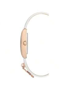 Ladies Watch Women Rose Gold Watch & Bracelet with Charms Crystal Bracelet Watches Set Quartz Wristwatches for Women Great Gifts - 黑色 - 查看 3