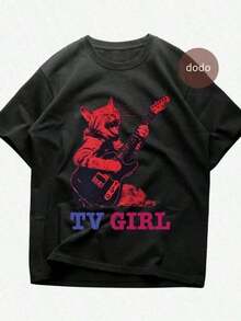 1PC Comfort Suicideboy T-Shirt , Suicideboy, Women's Casual Cotton Round Neck Short Sleeve T-Shirt With Graphic Print Regular Fit For Summer Summer Tops Summer Clothes Shirts Summer Graphic Tees Women T Shirts Summer Outfits For Women Vacation Outfits Women,2026  New World Depression Album Cover Tee,Vacation Outfits Women,Concert Outfit Women - 黑色 6 - 查看 4