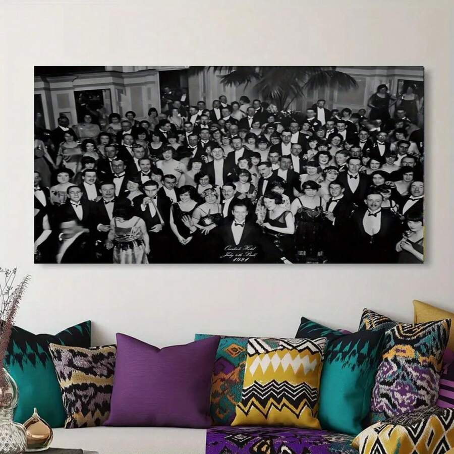 Enmarcado Póster plano 2D, 1 unidad , póster de película Hotel Overlook, de El Resplandor para dormitorio, arte estético en lienzo, decoración de pared de 45 x 30 cm (1). - Enmarcado - Ver 1