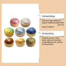 Simulated Flash Dumpling Kneading Music Slow Rebound Decompression Ball, Office Relaxation Decompression Kneading Toy, Birthday Gift - Ngẫu nhiên - Xem 1