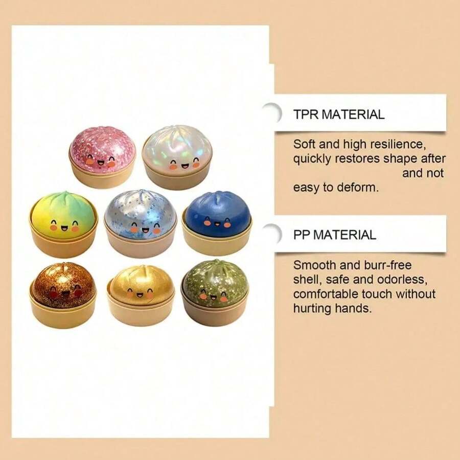 Simulated Flash Dumpling Kneading Music Slow Rebound Decompression Ball, Office Relaxation Decompression Kneading Toy, Birthday Gift - Ngẫu nhiên - Xem 1