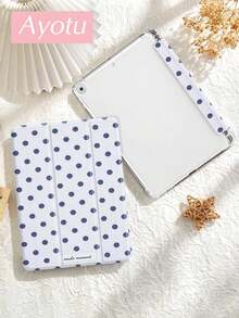 1 件蓝色波点图案平板电脑保护套 & Kindle 电子阅读器保护套，兼容 iPad Air 8 (M4) 2026 (11/13 英寸)、第十代、Air 4/Air 7/9.7 英寸、Galaxy Tab A9 Plus、Kindle（第十一代 - 2024 年发布）（6 英寸）、Kindle Paperwhite 第十二代 2024 年款，时尚简约的节日礼物 - 彩色 - 查看 4
