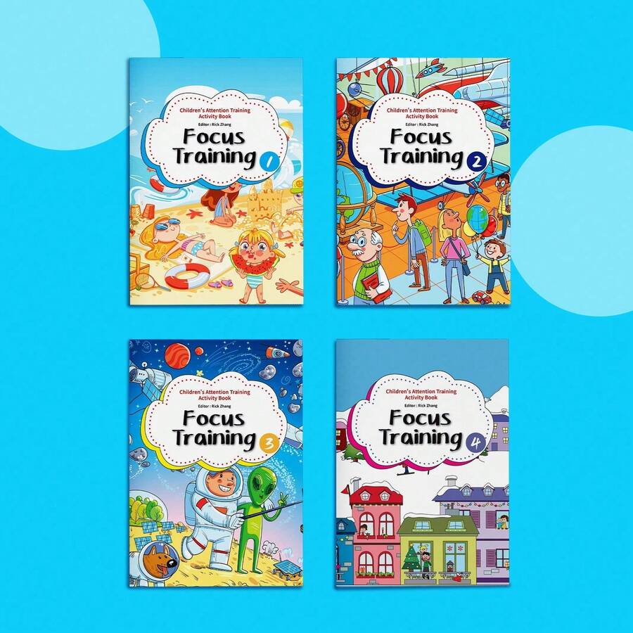 Focus Training Activity Book, Reading Game With Attention Practice And Visual Challenge Pages For Daily Learning - Attention Training - View 1