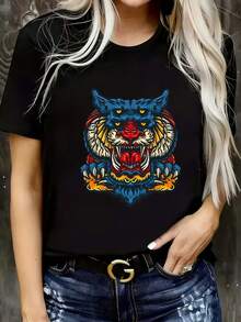 Women T-Shirts - Black - View 1