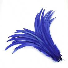 50Pcs 25-40cm Artificial Rooster Tail Feathers DIY Craft Supplies Colorful, Plume Carnival Handcrafted DIY Wedding Decor Wedding Feathers DIY Crafts - Multicolor - View 32