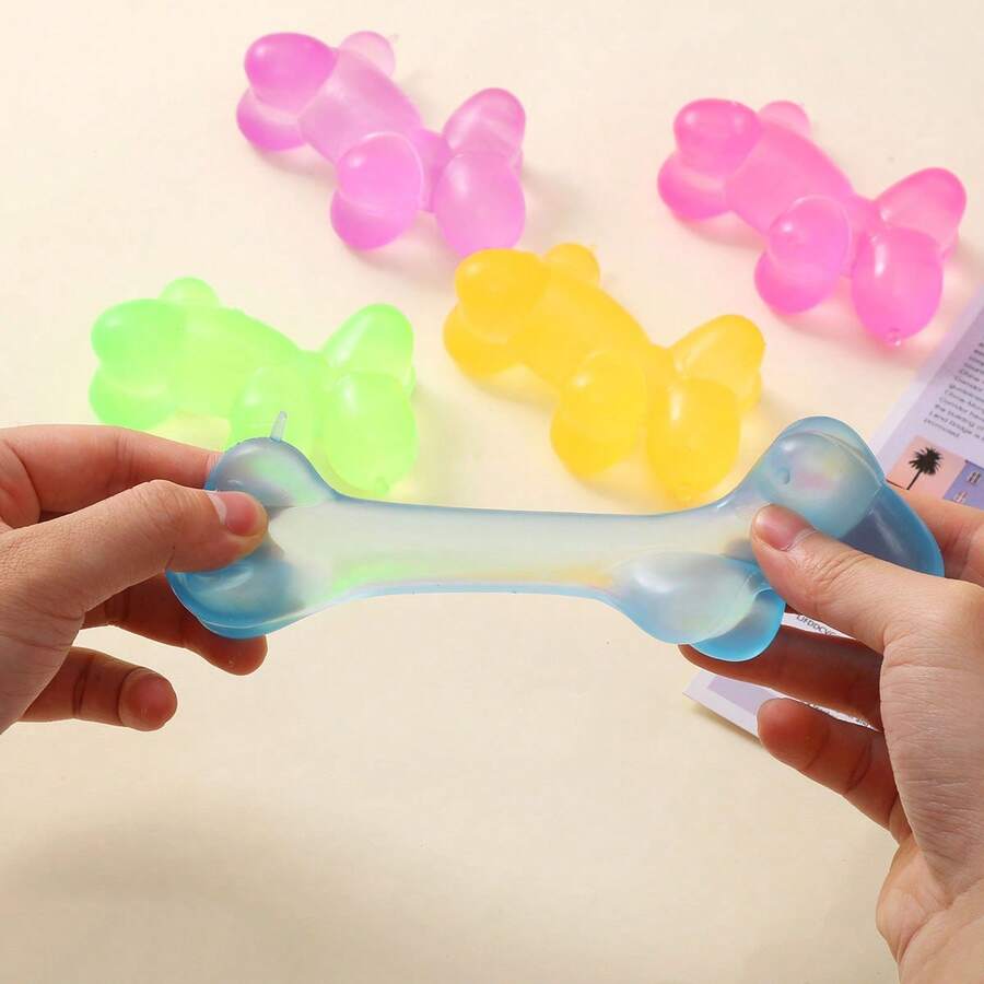 Schylling 1pc Transparent Malt Puppy Squishy Toy, Cartoon Crystal Stress Relief Squeeze Toy - Random Style - Multicolor - View 1