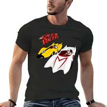 New SPEED RACER - RACER X T-Shirt Plus Size Tops Quick Drying T-Shirt Korean Fashion Tees Plain Whit - Black - View 1