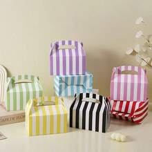 12 piezas de cajas de regalo de papel plegables, adecuadas para joyería, dulces, envasado de postres - multicolor - Ver 17