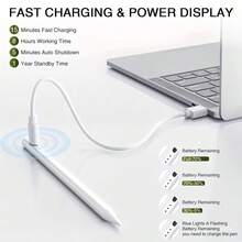 Bút cảm ứng cho iPhone 2018-2025 | Sạc nhanh USB-C, Độ nhạy nghiêng chất lượng pixel, Tương thích với iPhone 11/10/9/6/A16, 7/6/5, Air M3/M2 13.4/12.9/11 | Bao gồm bút cảm ứng - Nhiều màu - Xem 7