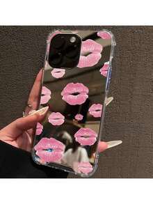1 Piece, Free Shipping, Local Delivery, Accessories Not Included, Phone Case Compatible With Red Lip Pattern Mirror And Drop Protection. - Multicolor 6 - View 8