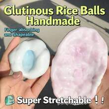 1個麻糬可擠壓壓力緩解玩具 - 手工製作可自充氣成各種形狀的軟球玩具 - 紓壓玩具、旅行玩具、教室玩具、聖誕節/生日禮物 - 彩色 - 查看 6