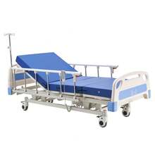 Premium 3 Function Full Electric Hospital Bed, ICU Electric Medical Bed With Backrest, Legrest & Height Adjustment, 5" Locking Casters, High-Density Mattress For Home Hospital, 550LBS Loading - 3 Function - View 8