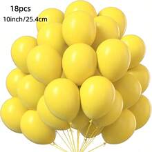 18 peças/52 peças Conjunto de Balões de Látex de 10 Polegadas em 16 Cores, incluindo Dourado, Branco, Preto, Vermelho, Verde Sálvia, Adequado para Festa de Aniversário, Decoração de Arco de Casamento, Cerimônia de Formatura, Suprimentos para Festa, Aniversário, Despedida de Solteiro/Solteira, Decoração para Revelação de Gênero - Multicolorido - Visão 20