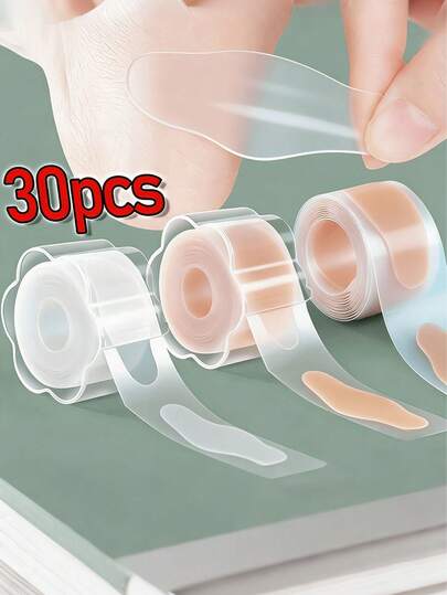 Transparent Hydrogel Foot Pads - Waterproof Gel Patches For Foot Care, Suitable For Heel Abrasion, Blisters And Foot Abrasions - Pain Relief Patches With Cushion Protection - Suitable For Sports And Hiking, High Heels And Sports/Hiking Shoes Lining