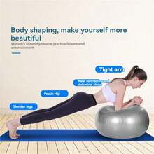 1pc Anti-Burst PVC Yoga Ball Multicolor Swiss Exercise Stability Ball For Pilates Fitness Gym Home Workout Pregnancy Training - Multicolor - View 10