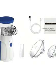 Ultrasonic Nebulizer - Nebulizer, Rechargeable Nebulizer For Adults And Children, Portable Nebulizer, Two Modes, Self-Cleaning Function, Suitable For Respiratory Problems - One Size Fits All - View 6