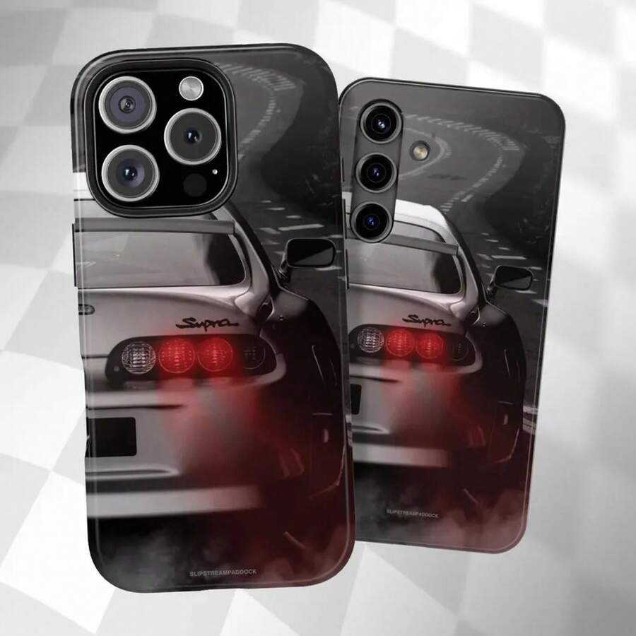 [24h Versand aus DE/FR/ES] Apple 17 16 15 Promax 23 24 25 26 Ultra GalaxyBMW M7 Plus Handyhülle mit ikonischem JDM Design, Geschenk für Autorennsport-Fans, Renndesign-inspiriertes Zubehör - Mattierte Oberfläche - Übersicht 1