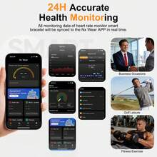 EIGIIS 2026 New Smart Band For Men And Women, With Sleep Monitoring, Women's Health, Stress Detection, Multiple Sports Modes, Step Counting And Other Functions, Compatible With Android And IOS Systems, Perfect Gift For Girlfriend, Husband, Wife On Valentine's Day, Birthday And Other Holidays - View 4