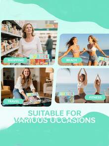 時尚零食收納袋 旅行化妝包盥洗包 夏季旅行必備品 學校用品 宿舍必需品 旅行配件 - 彩色 - 查看 8