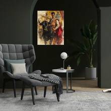 2D Plano, 2D Plano 1 pieza Torero de Sevilla | Arte en Lienzo Andaluz, Sin Marco Envolvente, para Decoración de Pared de Habitación IA85408. Día de San Valentín y Año Nuevo, 2D Plano - Enmarcado - Ver 2
