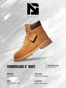 Timberland 6" Boot Wheat (GS)– Order Sneakers– Shoes For Women - Vintage-Spring & Summer-Inspired Running Shoes, Shock-Absorbing Comfort, Gym To Streetwear Casual Wear -Mother's Day Gifts-Father's Day Gift-TB112909713 - Wheat/Wheat - 查看 6