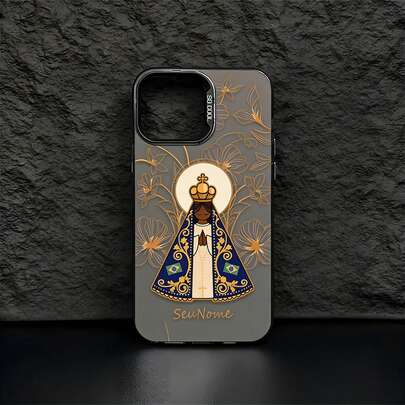 Capa de Celular Nossa Senhora Roxa e Azul Estética Religiosa para Phone 17 16 15 14 13 12 11 X XR XS Pro S25 S24 S23 S22 S21 S20 A01 A02 A03 A04 A05 A06 A07 A10 A11 A12 A13 A14 A15 A16 A17 A20 A21 A22 A23 A24 A25 A30 A31 A32 A33 A34 A35 A36 A50 A51 A52 A53 A54 A55 A56 A71 A72 A73 de Moda