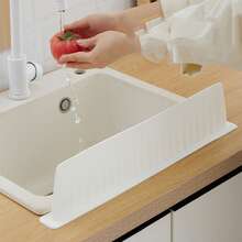 Large Suction Cup Sink Splash Guard, Non-Slip Waterproof Countertop Protector Cover To Prevent Water Splashing - Extended Version - View 11