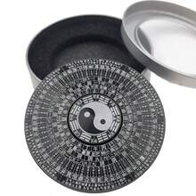 1pc Bagua , Feng Shui Compass Finger Gyro, Metal Stress Relief Toy, Birthday/Holiday Gift, Chinese Culture - Multicolor - View 2