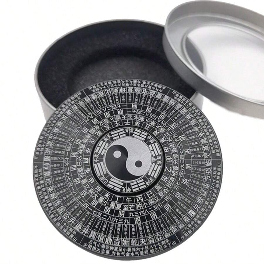 1pc Bagua , Feng Shui Compass Finger Gyro, Metal Stress Relief Toy, Birthday/Holiday Gift, Chinese Culture