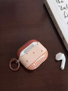 Niche Plaid Star Bow Bear Design Protective Case For AirPods Pro 1/2/3/4 Bluetooth Earphones - Brown - View 9