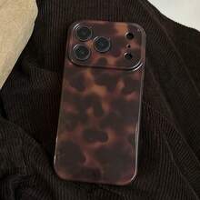 Autumn/Winter Creative Amber Leopard Print Phone Case, Suitable For Apple 17 ProMax/16 ProMax/15 ProMax/14 Pro/13 Pro, Unisex Artistic Design - Multicolor - View 2