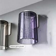 Organizador Magnético para Banheiro, Suporte de Parede para Escova de Dentes, Prateleira de Plástico para Copo de Gargarejo (Sem Furos), Artigos Essenciais para o Dia a Dia - multicolorido - Ver 4