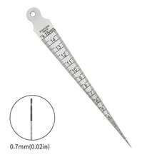 1mm To 15mm Precision Stainless Steel Taper Gauge Feeler Gauge Welding Gap Inspection Metric & Imperial Woodworking Tool - Multicolor - View 7