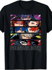 ATLUS Persona 30th  Protagonist Series Hero Line Up T-Shirt - 黑色 - 查看 7