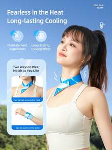 Remendo de Gel de Resfriamento Instantâneo de Verão Cofoe - Bolsa de Gelo de Gel, Remendo de Gel de Resfriamento Físico, Remendo de Resfriamento Portátil e Macio Aplicável à Testa, Pescoço e Corpo, Pescoço, Braços, Pernas e Costas. Alívio do Calor ao Ar Livre, Trabalho e Direção de Longa Distância, Frescor Duradouro, Uso Diário - 500 mm x 36 mm - 1 peça/saco - Visão 3