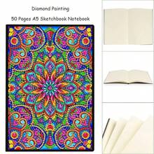 5D DIY Diamond Painting Notebook, A5 Size, Religious Figure & Mandala Pattern, Diamond Painting Notebook Set, Suitable For Handmade Creative Gift - G - View 14
