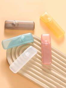2/6pcs Portable Flip-Top Travel Storage Box, Suitable For Dental Floss, Pills And Toothpicks, For Daily Home, Office, Camping Essentials - Multicolor - View 3