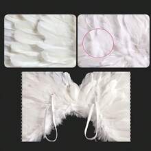 3pcs/Set Sayap Malaikat Kreatif, Tongkat Peri, Set Mainan Bando, Hadiah Natal/Halloween/Thanksgiving/Ulang Tahun [Warna Acak] (Bulu Buatan) - A - View 9