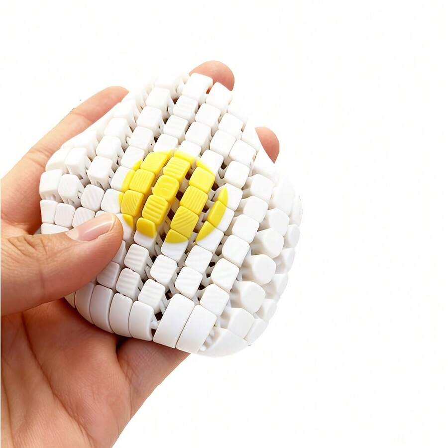 3D打印可动关节煎蛋造型桌面创意装饰礼品 - A - 查看 1