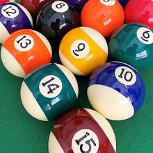 Mini Pool Balls Set 25/32/38/44mm Billiard Ball Snooker Balls For Entertainment - 38mm Black No. 8 Billiard Ball - View 6