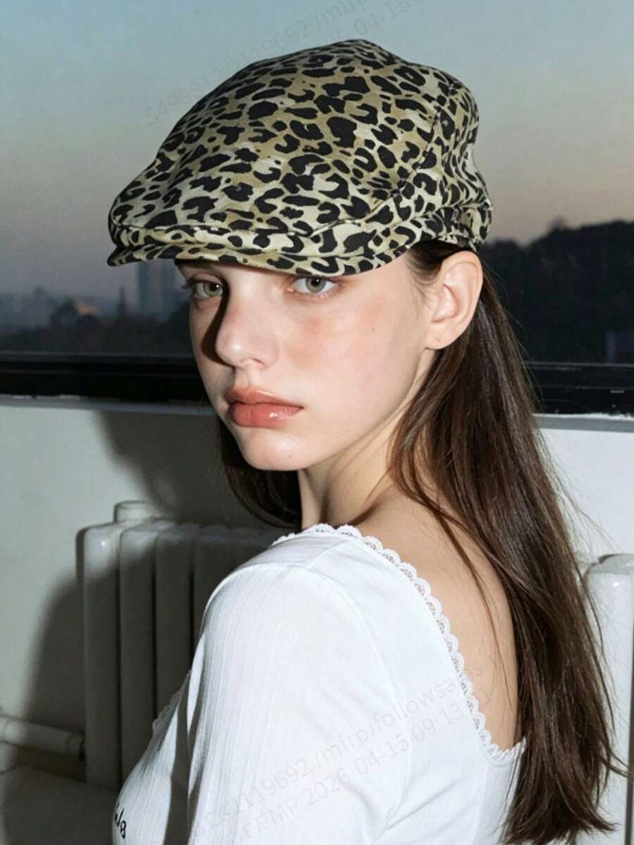 Uncommon Personalized American Retro Leopard Print Baseball Cap For Women, Unisex Street Fashion All-Match Cap With High-End Reverse Wearing - Multicolor - View 1