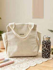 两件套:镶钻不锈钢真空保温瓶配乳白色灯芯绒手提袋,持久保温,便捷提手设计,适合办公室、户外、咖啡馆等场合,为日常补水增添优雅气息。 - 彩色 - 查看 10